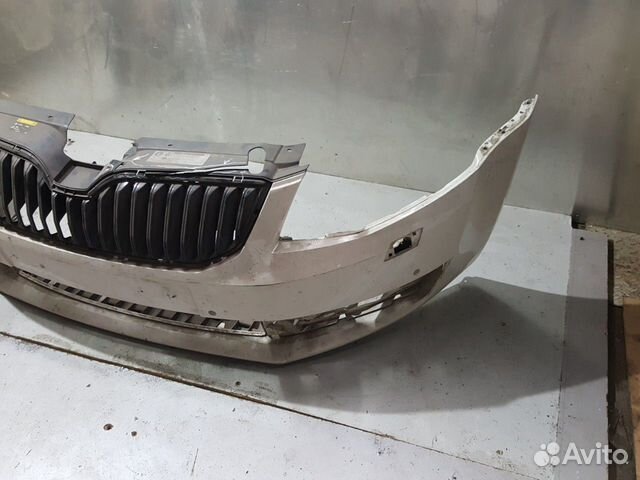 Бампер передний skoda Octavia a7 дорест