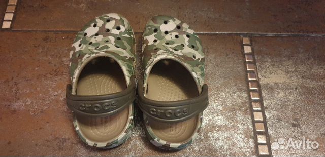 Детские сабо crocs Камуфляж