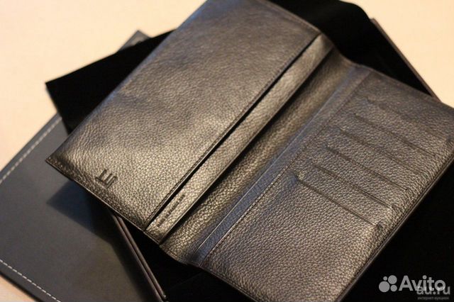 Кожаное мужское портмоне, кошелек Dunhill D-Eight Кожаное мужское портмоне, кошелек Dunhill D-Eight