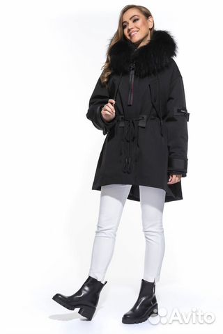 New Парка oversize с мехом Yimosis 1860 р.46 New Парка oversize с мехом Yimosis 1860 р.46