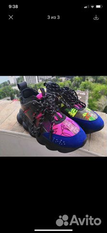 Кроссовки Versace Chain Reaction унисекс р.42