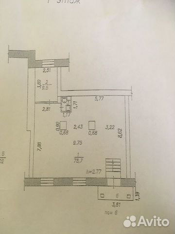 Торговое помещение, 90 м²