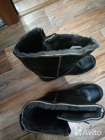 Кожаные сапоги