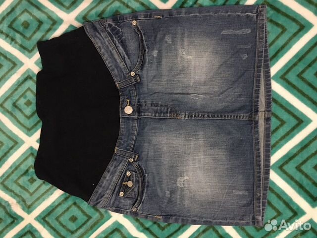 Юбка джинсовая HM для беременных Юбка джинсовая HM для беременных