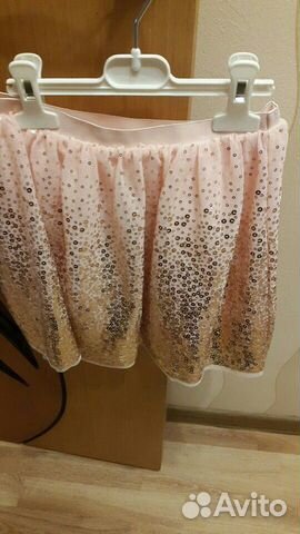 Юбка с пайетками