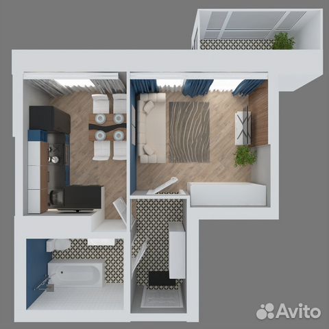 1-к квартира, 28.6 м², 6/10 эт. 1-к квартира, 28.6 м², 6/10 эт.