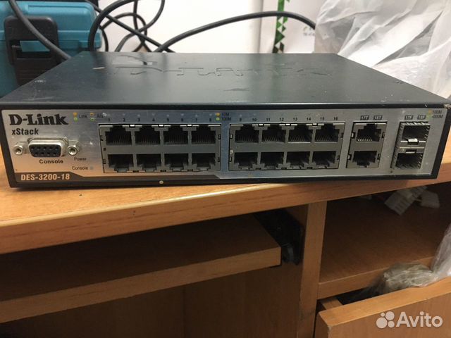 Коммутатор d link des 3200-18