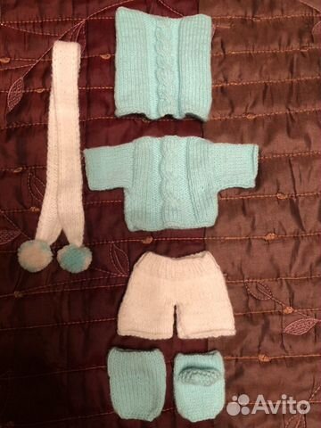 Наряд вязаный на куколку/пупсика 26 см Наряд вязаный на куколку/пупсика 26 см