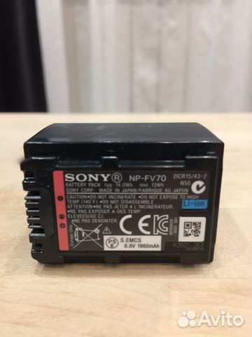 Аккумулятор Sony NP-FV70 Аккумулятор Sony NP-FV70