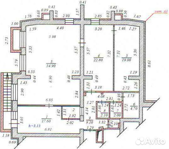 Помещение свободного назначения, 137.5 м²