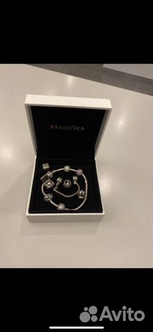 Pandora браслет шармы Паве корона клубный
