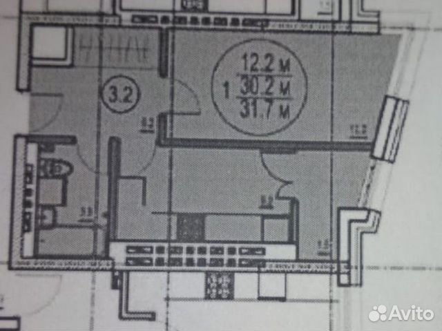 1-к квартира, 32 м², 10/16 эт. 1-к квартира, 32 м², 10/16 эт.