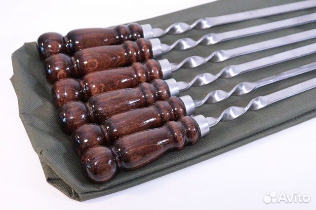 Набор шампуров в чехле Хаки