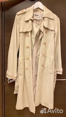 Кожаное пальто Тренч Chloe размер S Кожаное пальто Тренч Chloe размер S