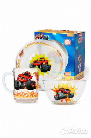 Набор посуды для детей Вспыш