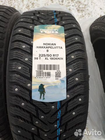 Nokian 225/50 R17 98T XL Hakkapeliitta 8 Новые Nokian 225/50 R17 98T XL Hakkapeliitta 8 Новые
