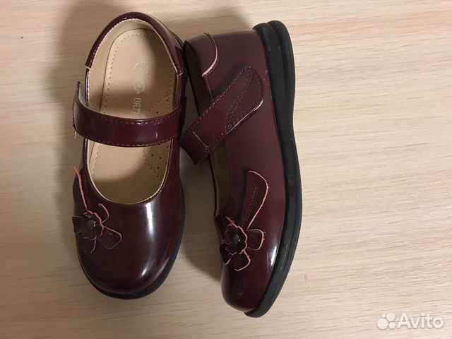 Кожаные лаковые туфли Ortmann для девочки 30 р
