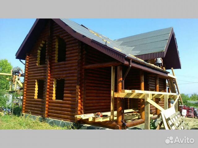 Сруб дома из рубленного бревна. Профессионалы