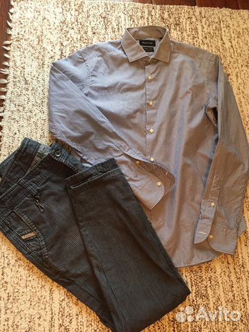 Комплект рубашка джинсы Massimo Duti