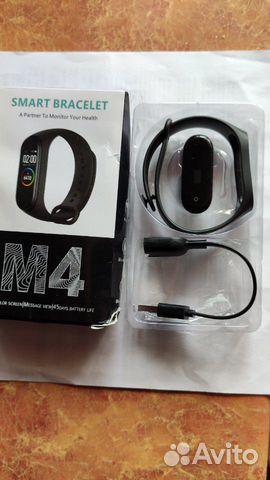 Браслет и зарядка к фитнес браслету М-2, М-4, Mi4