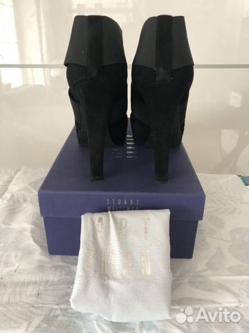 Stuart weitzman ботильоны замшевые