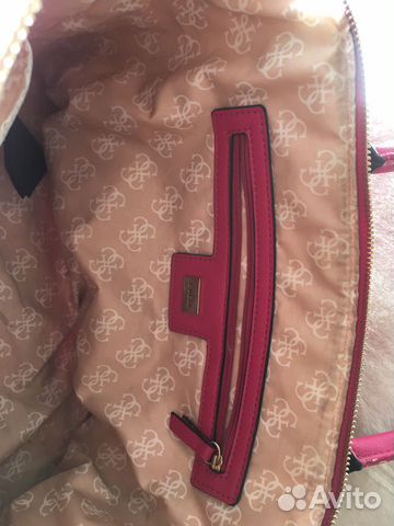 Сумка Guess малиновая