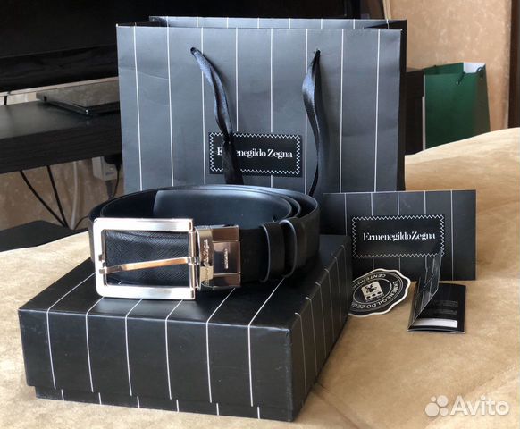 Ремень из телячьей кожи Ermenegildo Zegna Ремень из телячьей кожи Ermenegildo Zegna