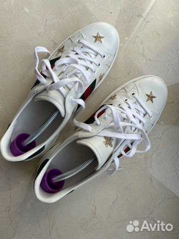 Белые кеды gucci New Ace, размер 41,5 Белые кеды gucci New Ace, размер 41,5