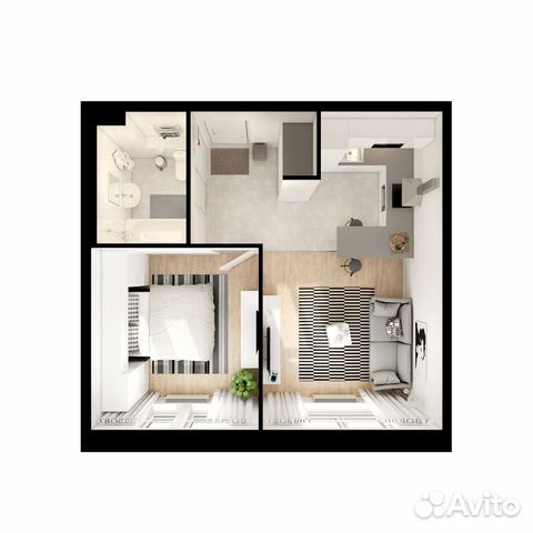 1-к квартира, 39.5 м², 2/17 эт.