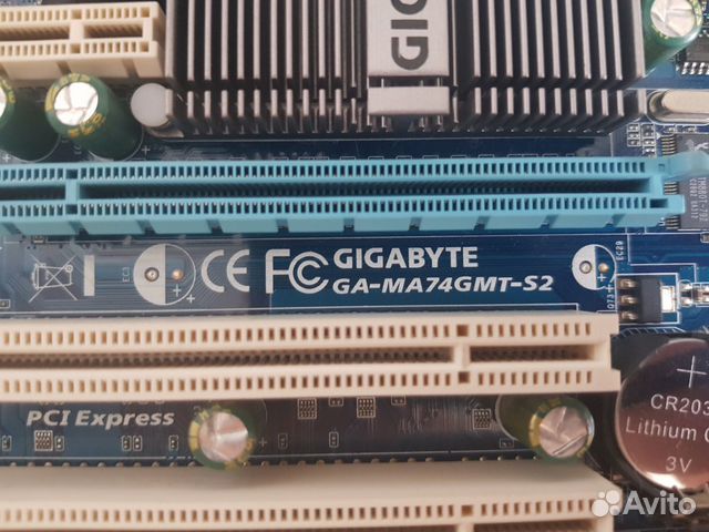 Плата Gigabyte Socket-AM3 GA-MA74GMT-S2 DDR3