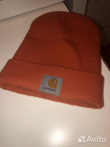 Оранжевая шапка Carhartt WIP