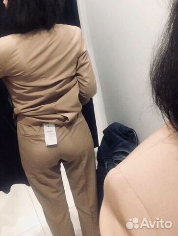 Новые бежевые брюки Bershka Новые бежевые брюки Bershka