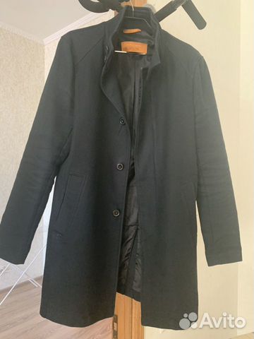 Пальто чёрное Zara men M (38 size) Пальто чёрное Zara men M (38 size)