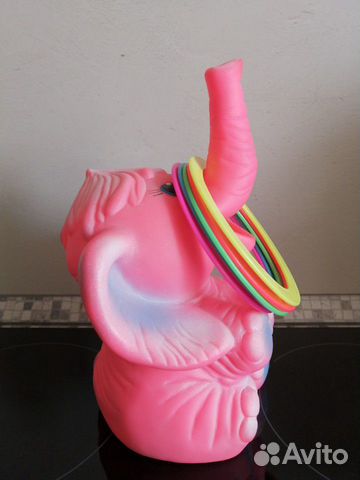 Игрушка резиновая.Слон для накид колец,ссср