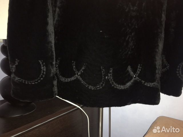 Новая Шуба мутон с воротником норка Новая Шуба мутон с воротником норка