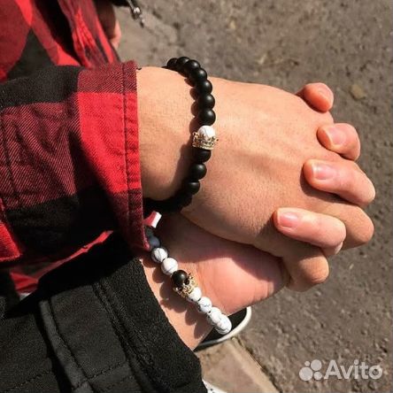 Браслеты для двоих из натурального камня