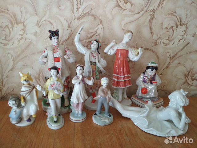 Фарфоровые статуэтки времен СССР