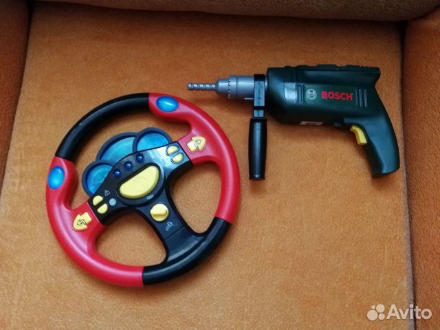 Игрушки руль и дрель Игрушки руль и дрель