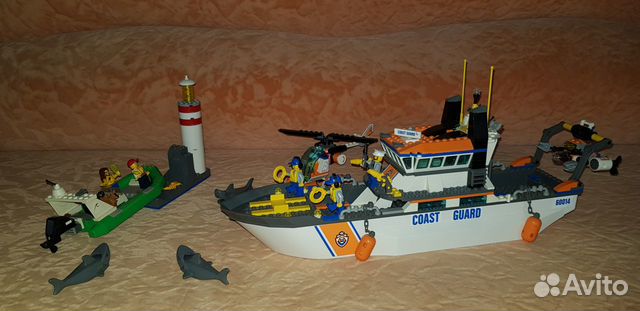 Lego city 60014 корабль берегового патруля