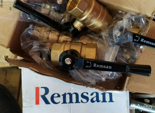 Кран шаровый латунный Remsan DN25 мм Г/Г