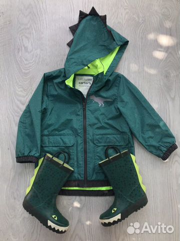Куртка-дождевик и резиновые сапоги Carter’s