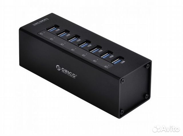 USB хаб Orico A3H7 Black 7 портов USB