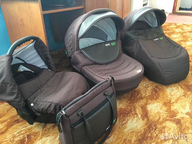Коляска 3в1 verdi pepe eco plus
