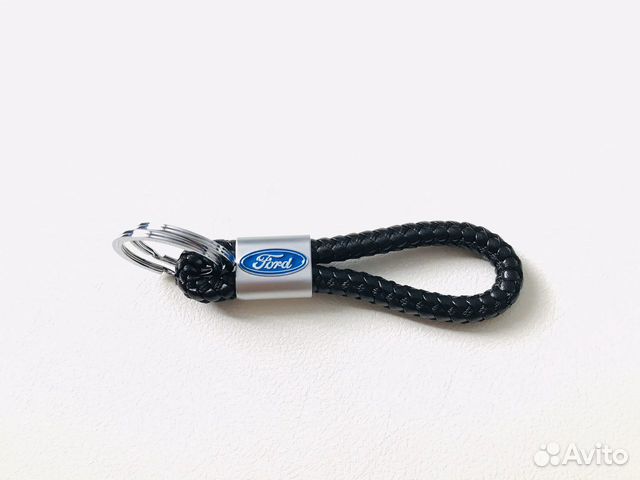 Брелок для ключей ford плетёный кожаный