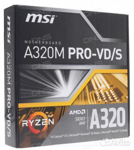 Материнская плата Msi a320m Pro-VD/S Материнская плата Msi a320m Pro-VD/S