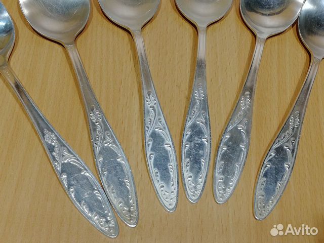 Ложки столовые набор 6шт мельхиор мнц Кольчугино Ложки столовые набор 6шт мельхиор мнц Кольчугино