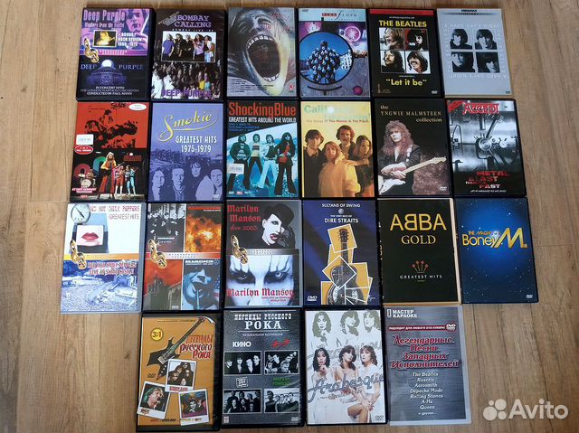 Коллекция DVD: рок, металл, диско Коллекция DVD: рок, металл, диско