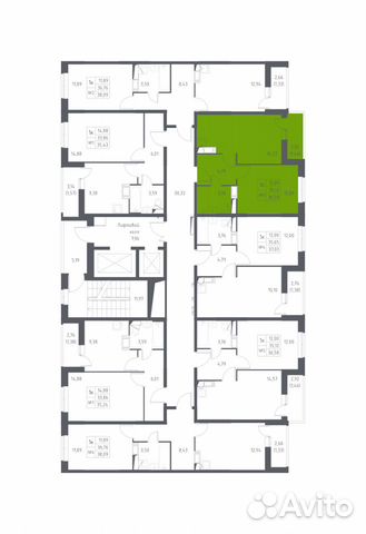 1-к квартира, 36.6 м², 6/17 эт.