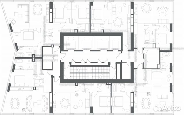2-к квартира, 68.6 м², 49/65 эт.