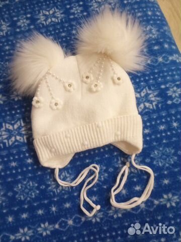Шапка зимняя на девочку 1,5-2,5 года